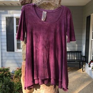 Free People Asymmetrical Purple XS Top